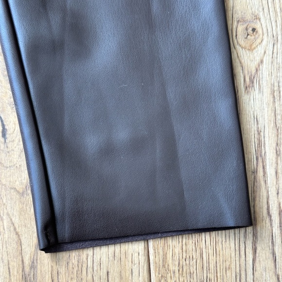 Joie Faux Leather Leggings in Espresso size Large NWT - Picture 3 of 13